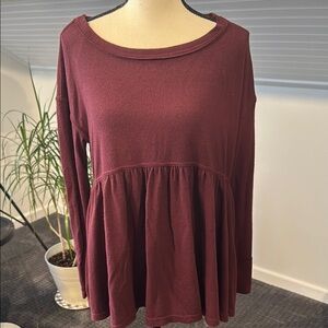 Free People  Peplum Tunic with Relaxed Fit